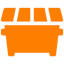 Orange Dumpster Dumpster Rental